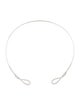 Gabriel & Co. 14K 1.38ctw Diamond Open Twisted Loop Collar Necklace