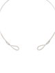 Gabriel & Co. 14K 1.38ctw Diamond Open Twisted Loop Collar Necklace
