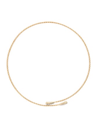 Gabriel & Co. 14K Diamond Bujukan Beaded Choker Necklace