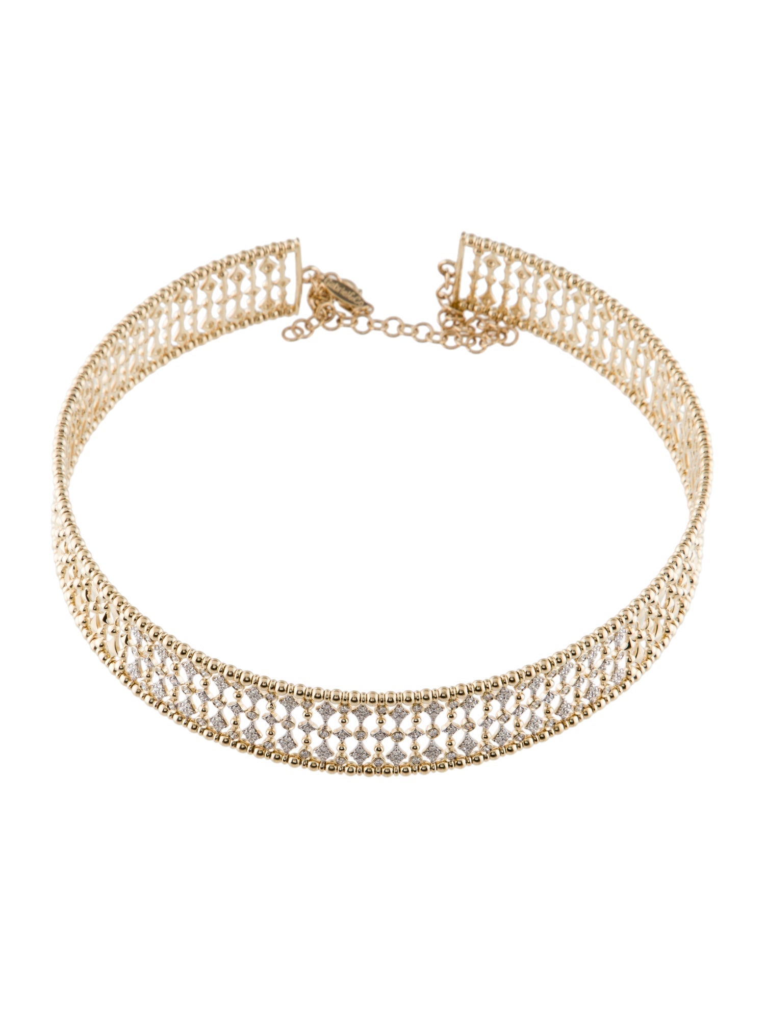 Gabriel & Co. 14K Diamond Wide Bujukan Choker