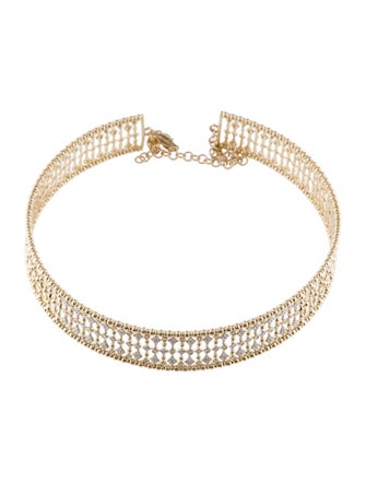 Gabriel & Co. 14K Diamond Wide Bujukan Choker
