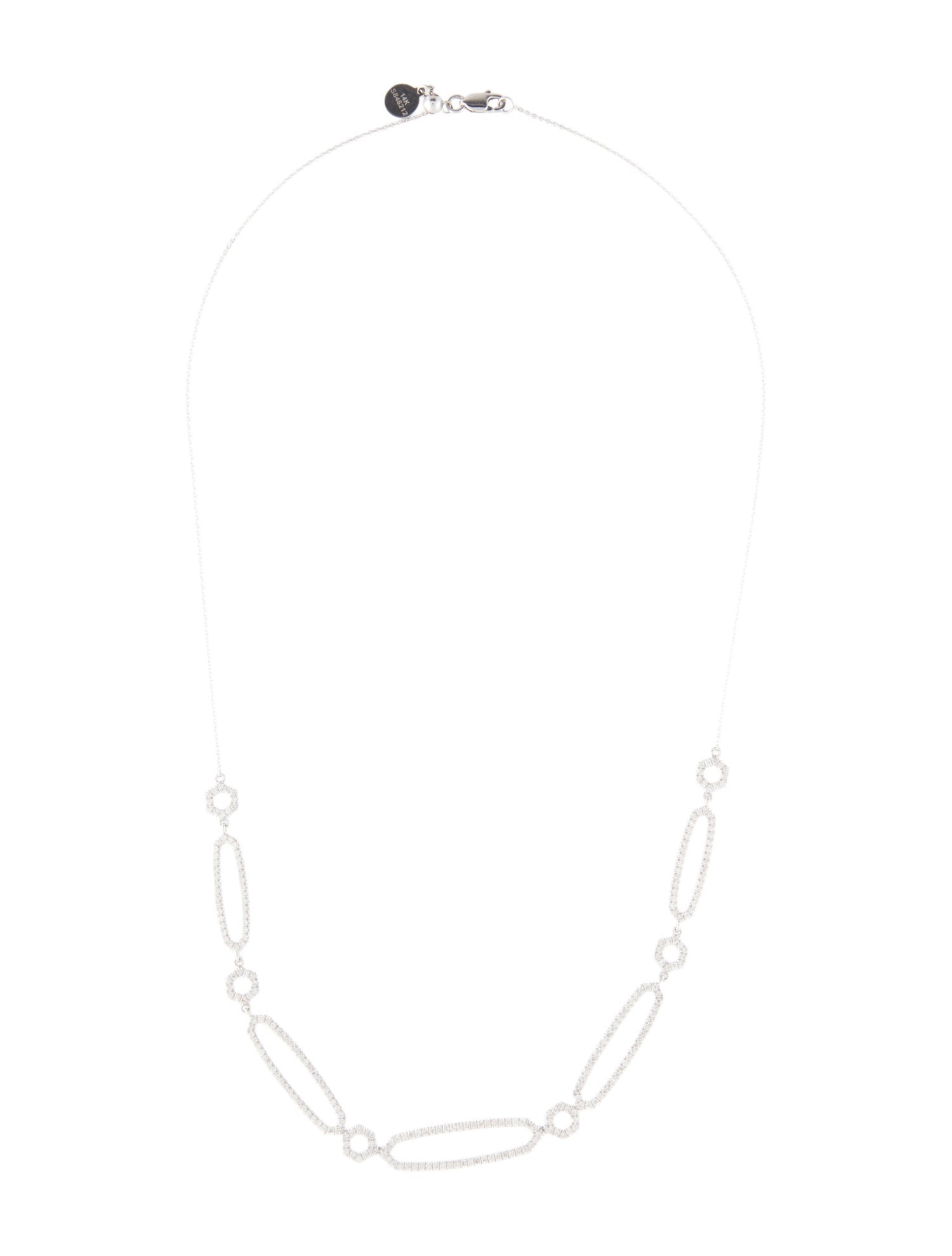 Gabriel & Co. 14K Diamond Geometric Necklace