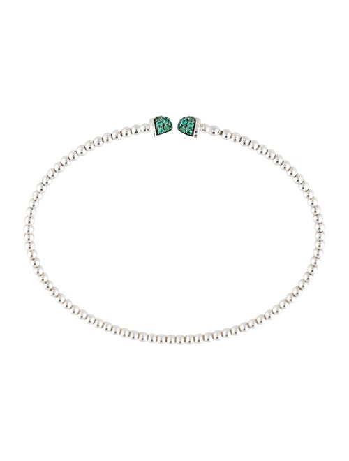Gabriel & Co. 14K Emerald Bujukan Bead Cuff Bracelet