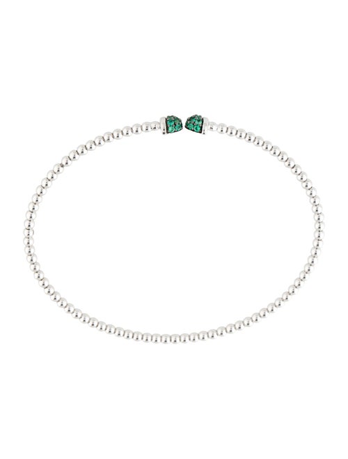 Gabriel & Co. 14K Emerald Bujukan Bead Cuff Bracelet