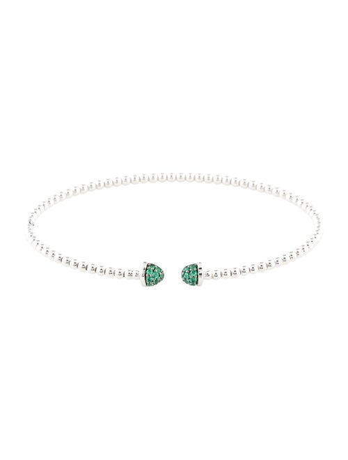 Gabriel & Co. 14K Emerald Bujukan Bead Cuff Bracelet