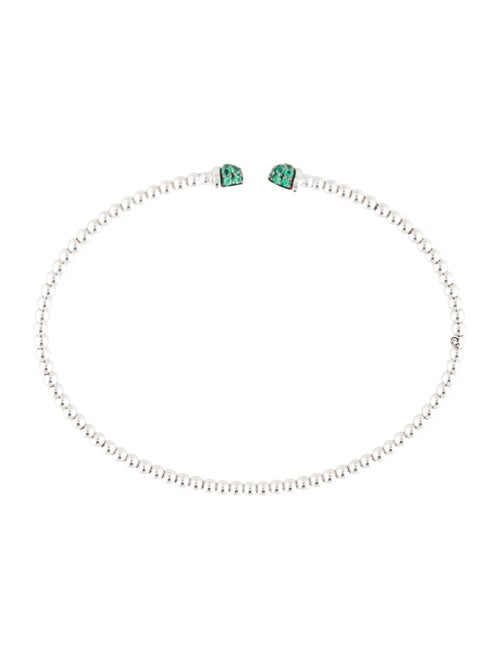 Gabriel & Co. 14K Emerald Bujukan Bead Cuff Bracelet