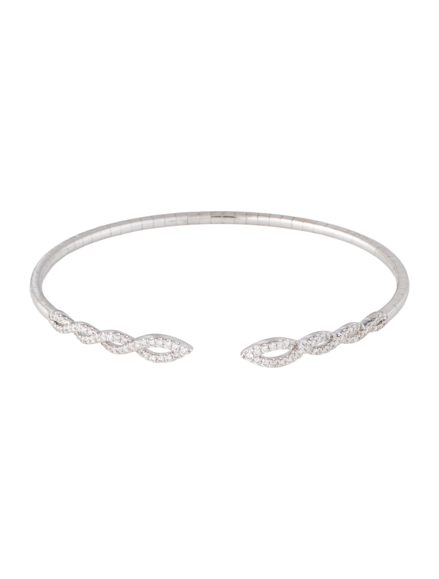 Gabriel & Co. 14K Diamond Twisted Cuff