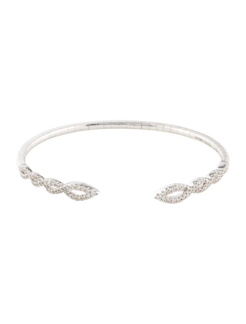 Gabriel & Co. 14K Diamond Twisted Cuff Bangle