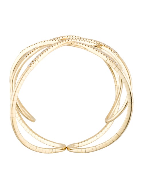 Gabriel & Co. 14K 1.90ctw Diamond Wide Cuff Bracelet