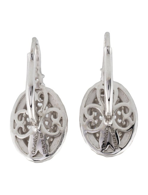 Gabriel & Co. 1.90ctw Sapphire Drop Earrings