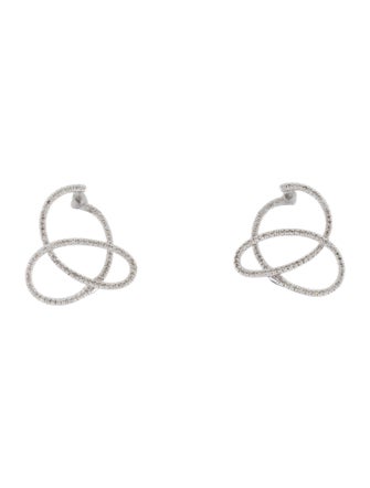 Gabriel & Co. 14K Diamond Intricate Twisted Hoop Earrings