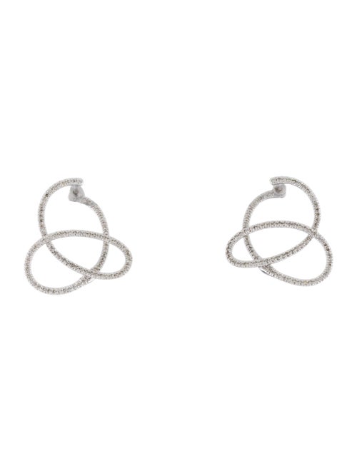 Gabriel & Co. 14K Diamond Intricate Twisted Hoop Earrings