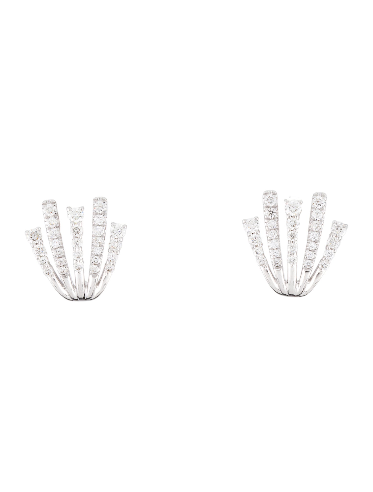 Gabriel & Co. 14K Diamond Fan Stud Earrings