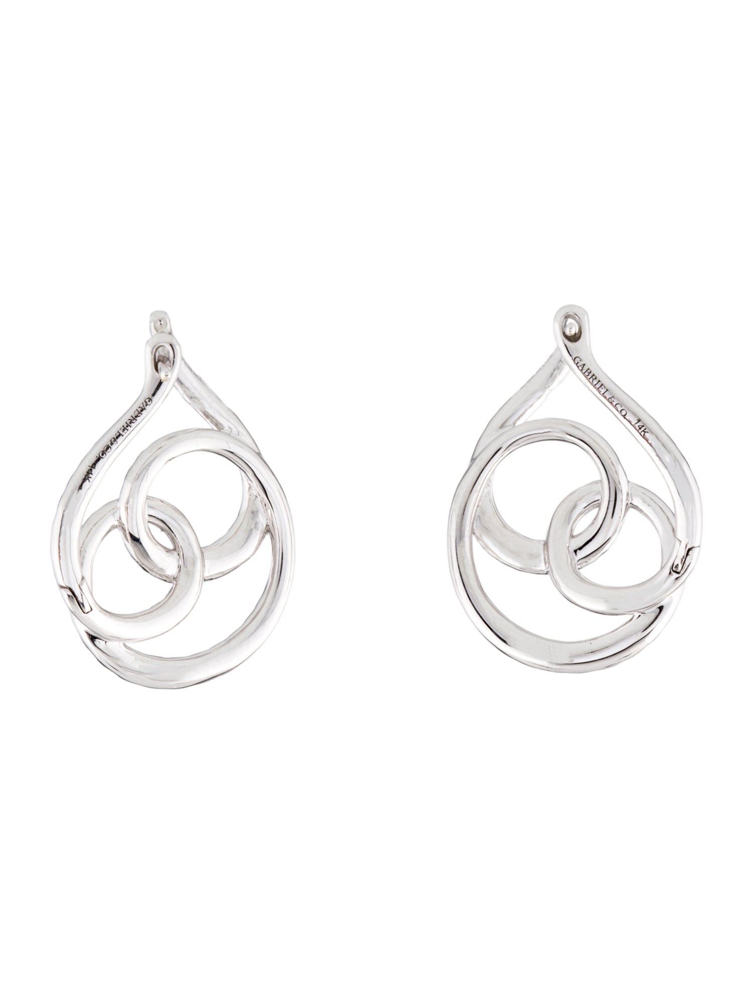 Gabriel & Co. 14K 1.26ctw Diamond Bypass Earrings