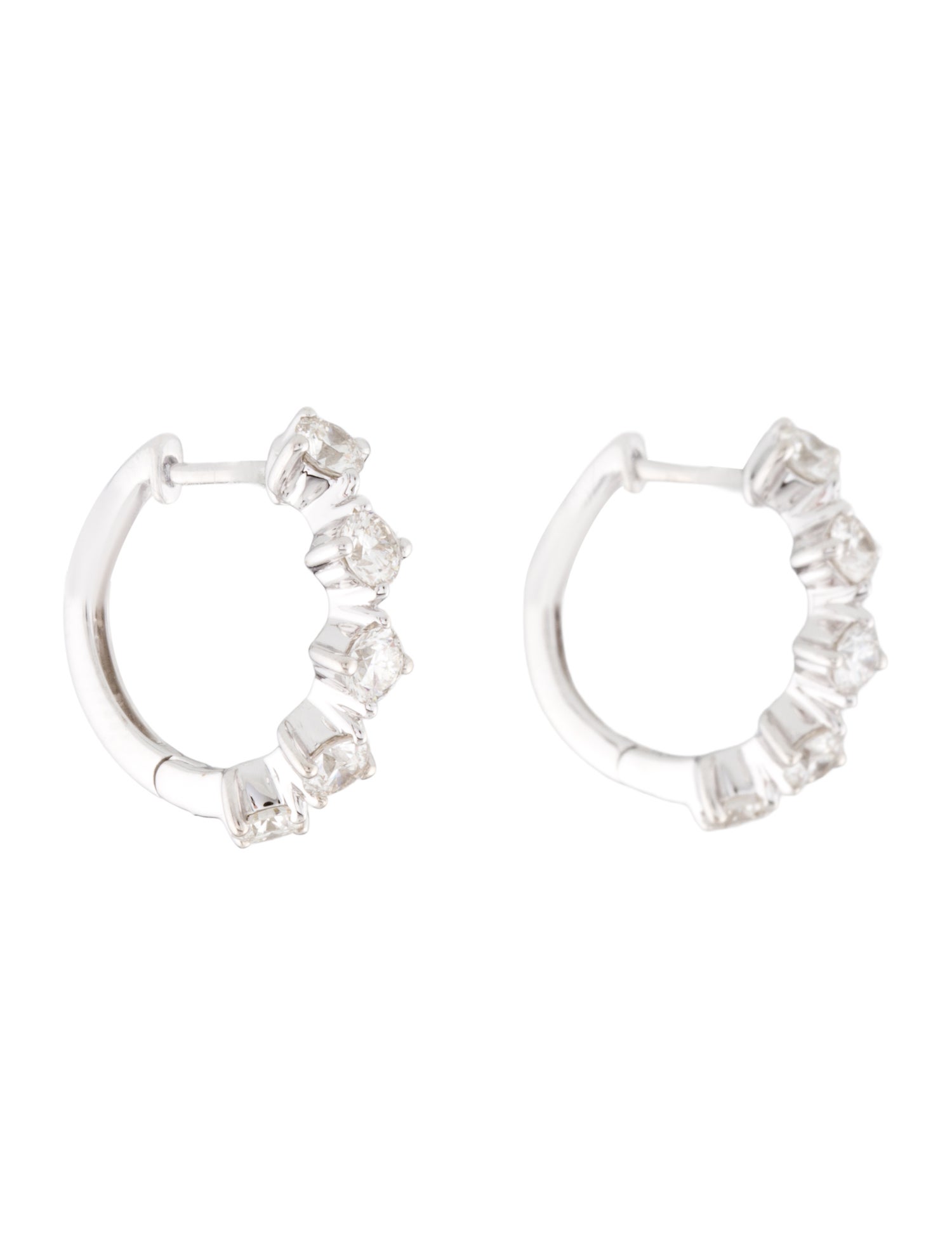 Gabriel & Co. 14K Diamond Huggie Earrings