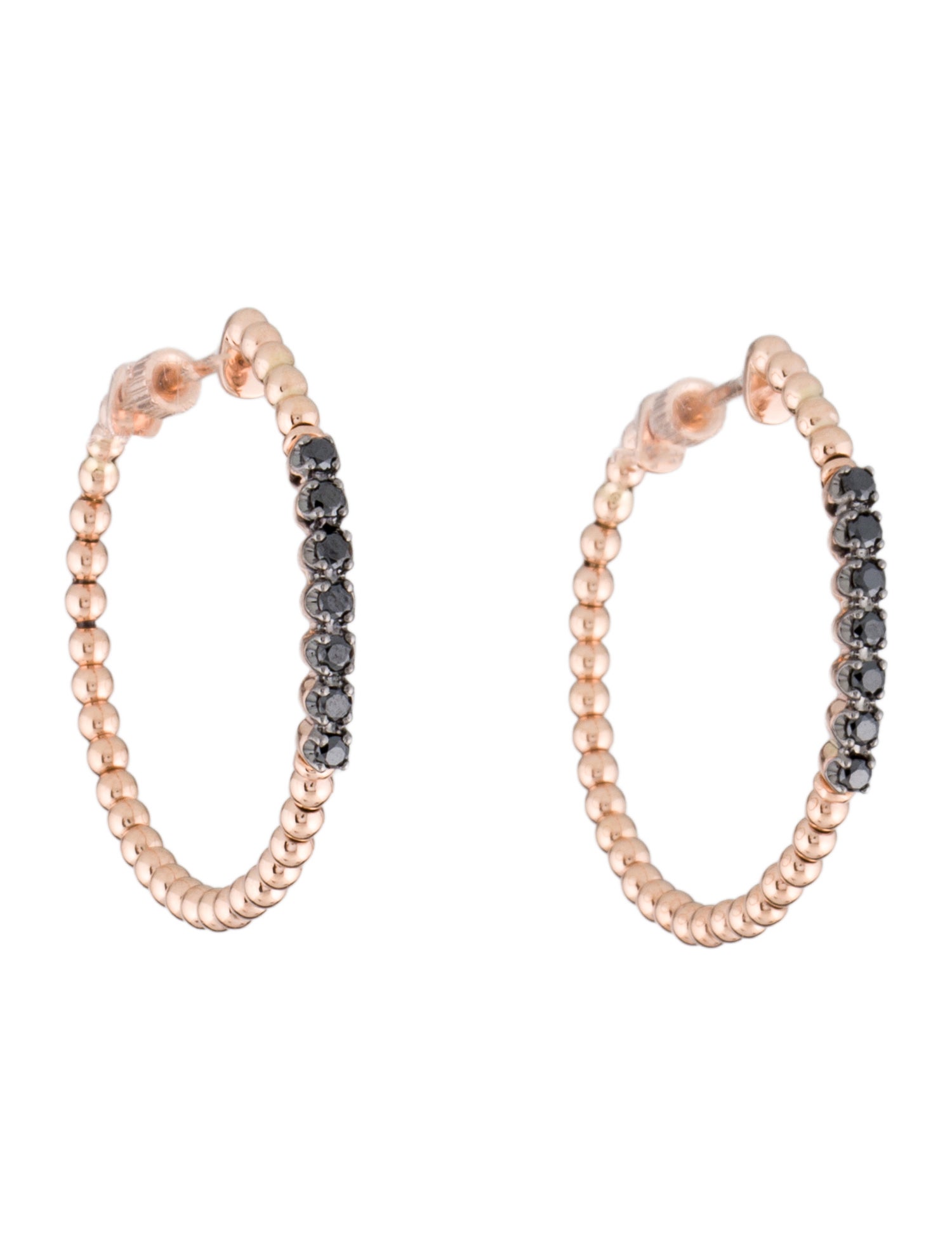 Gabriel & Co. 14K Diamond Bujukan Classic Hoop Earrings