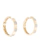 Gabriel & Co. 14K Diamond Textured Hoop Earrings