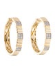 Gabriel & Co. 14K Diamond Textured Hoop Earrings