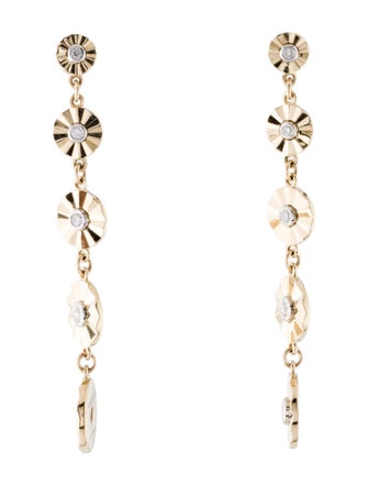 Gabriel & Co. 14K Diamond Station Drop Earrings