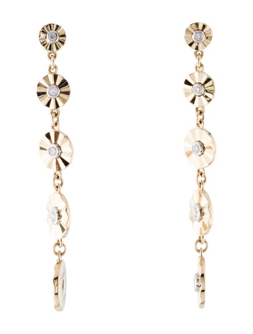 Gabriel & Co. 14K Diamond Station Drop Earrings