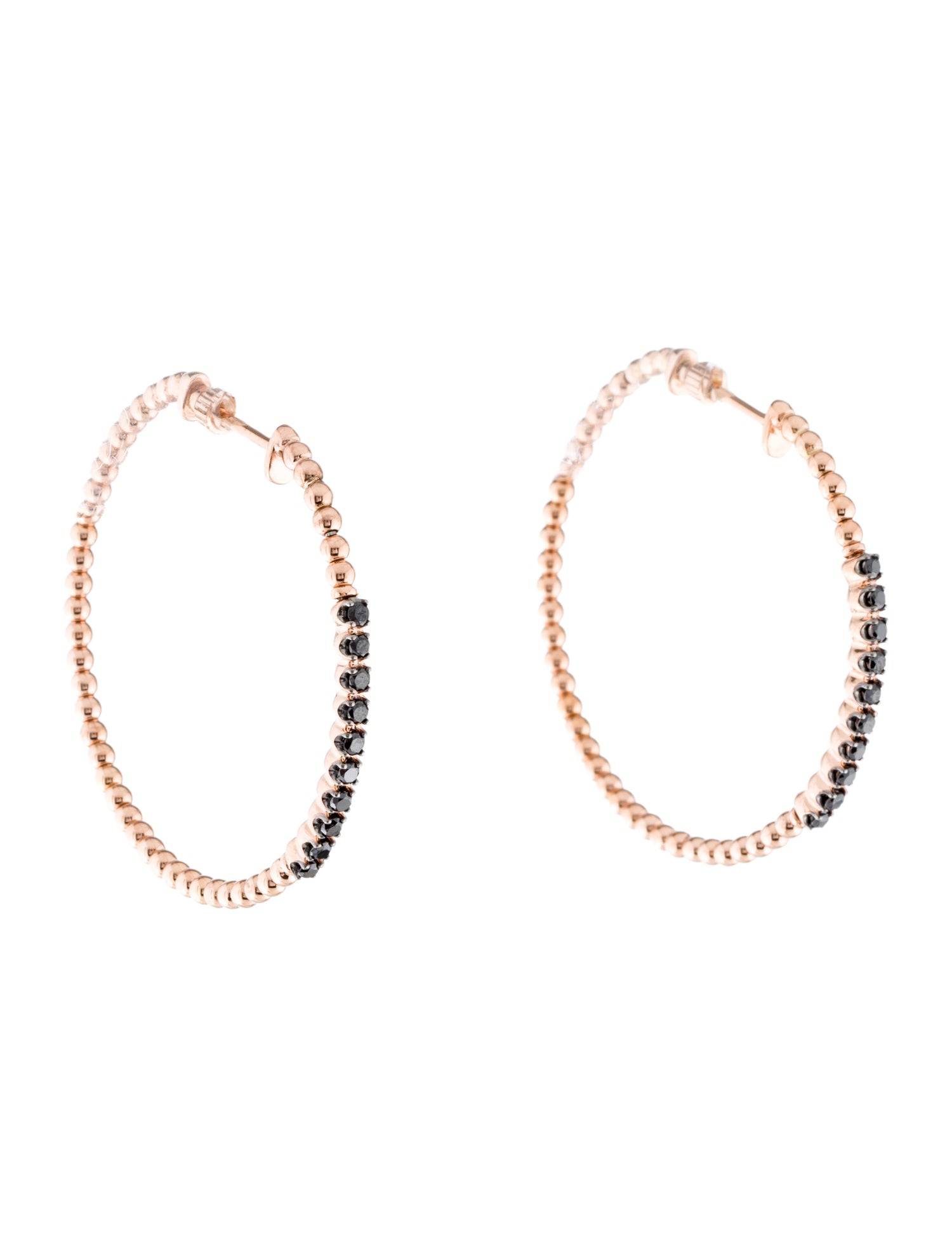 Gabriel & Co. 14K Diamond Bujukan Classic Hoop Earrings