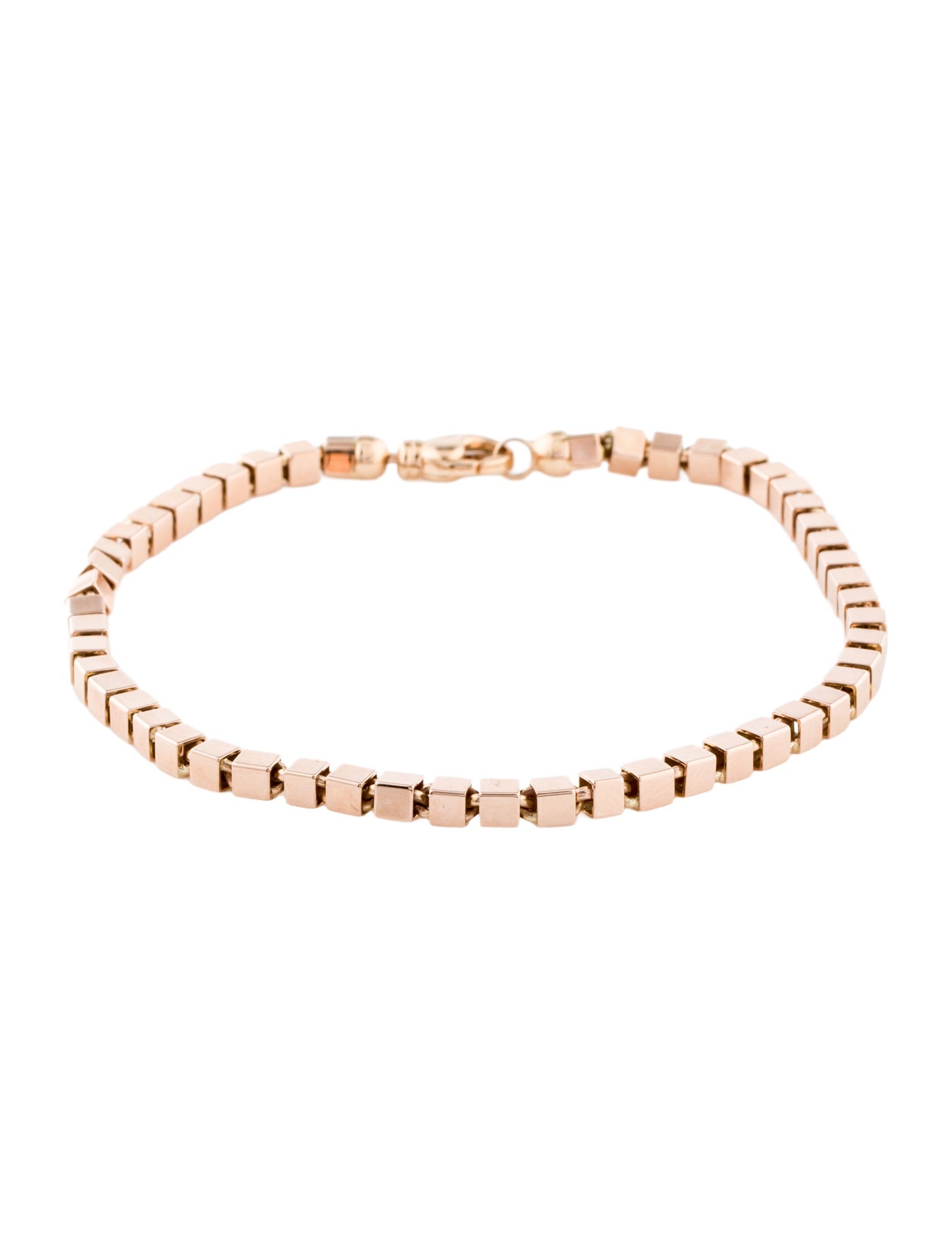 Gabriel & Co. 14K Cube Bead Link Bracelet
