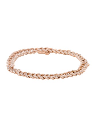 Gabriel & Co. 14K 3.00ctw Diamond Link Bracelet