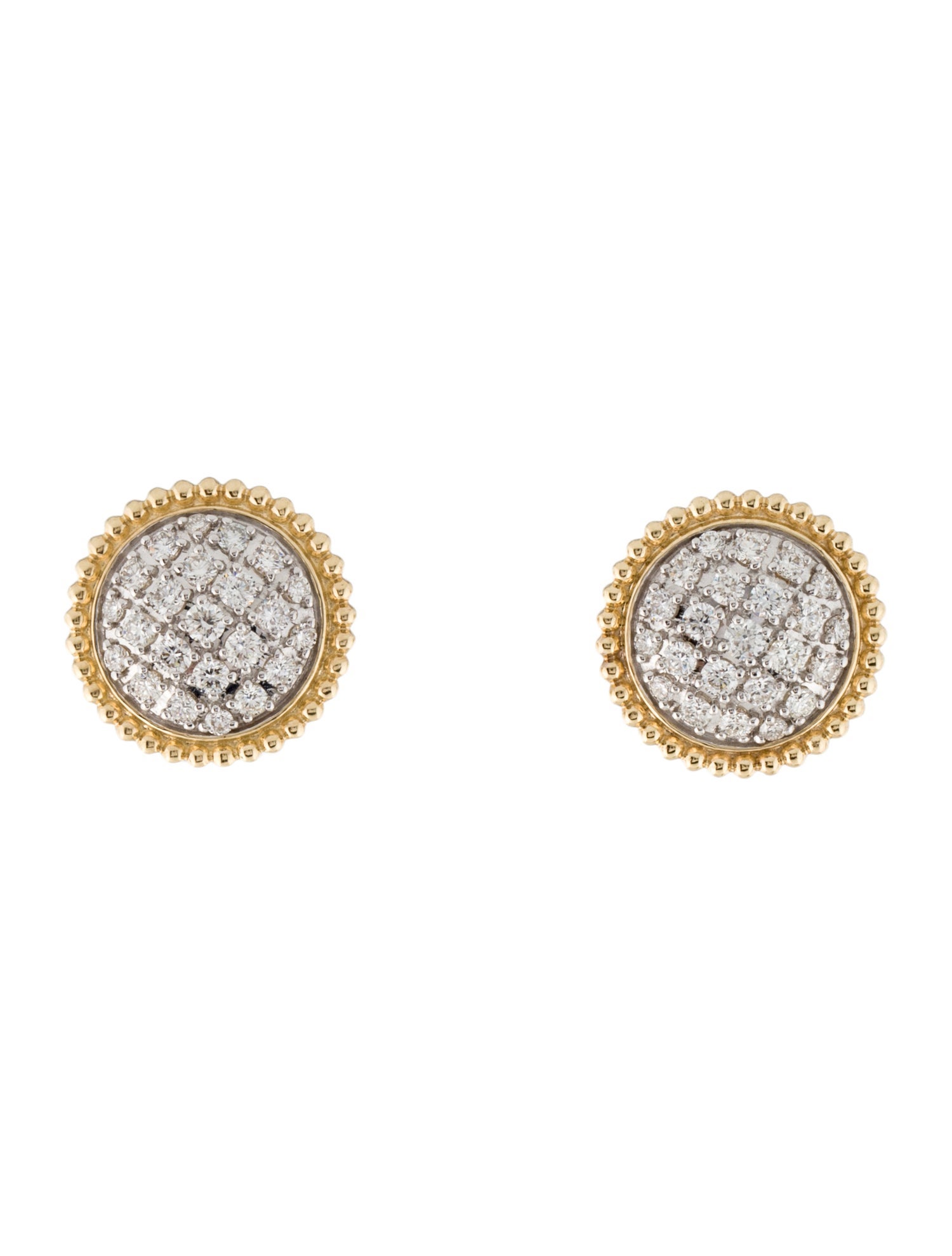 Gabriel & Co. 14K Diamond Bujukan Stud Earrings
