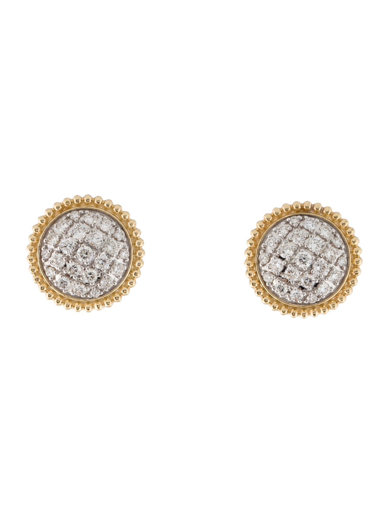 Gabriel & Co. 14K Diamond Bujukan Stud Earrings