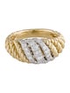 Gabriel & Co. 14K Diamond Twisted Rope Ring