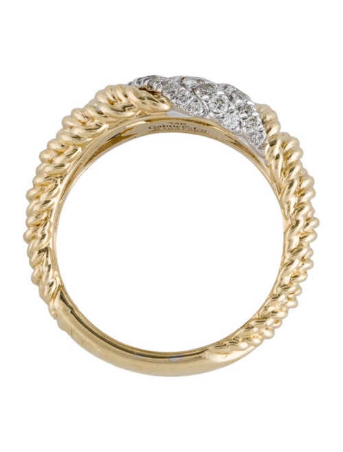 Gabriel & Co. 14K Diamond Twisted Rope Ring