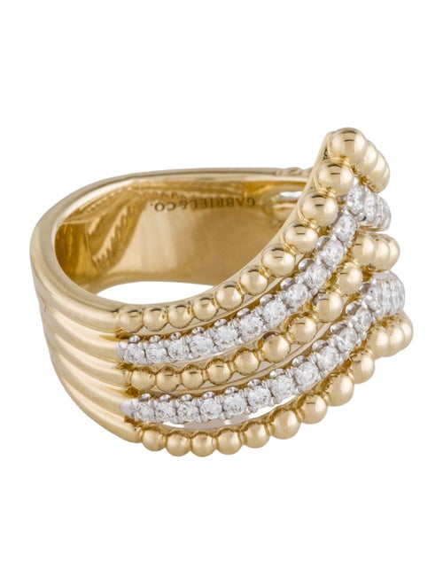 Gabriel & Co. 14K Diamond Bujukan Chevron Ring