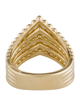 Gabriel & Co. 14K Diamond Bujukan Chevron Ring