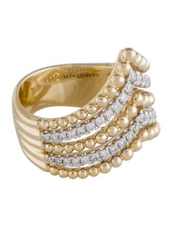 Gabriel & Co. 14K Diamond Bujukan Chevron Ring