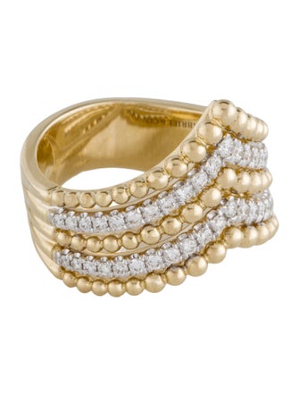 Gabriel & Co. 14K Diamond Bujukan Chevron Ring