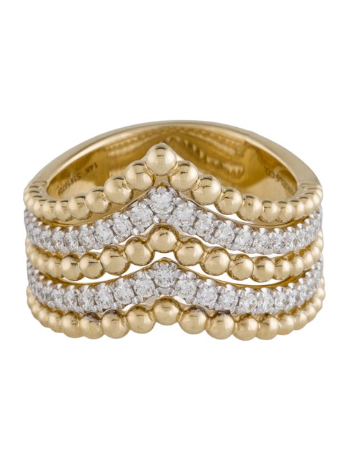 Gabriel & Co. 14K Diamond Bujukan Chevron Ring