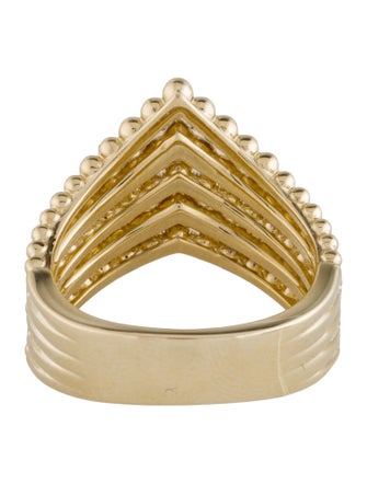 Gabriel & Co. 14K Diamond Bujukan Chevron Ring