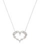 Gabriel & Co. 14K Diamond Cluster Heart Pendant Necklace
