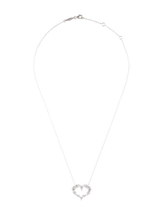Gabriel & Co. 14K Diamond Cluster Heart Pendant Necklace