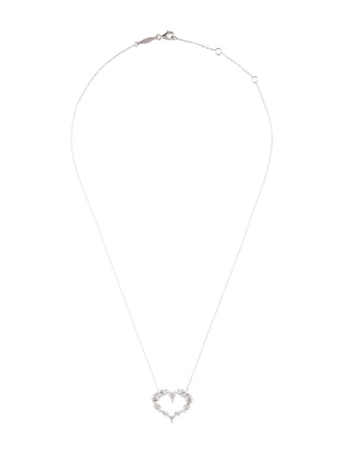 Gabriel & Co. 14K Diamond Cluster Heart Pendant Necklace