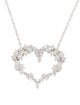 Gabriel & Co. 14K Diamond Cluster Heart Pendant Necklace