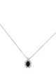 Gabriel & Co. Synthetic Sapphire & Cubic Zirconia Pendant Necklace