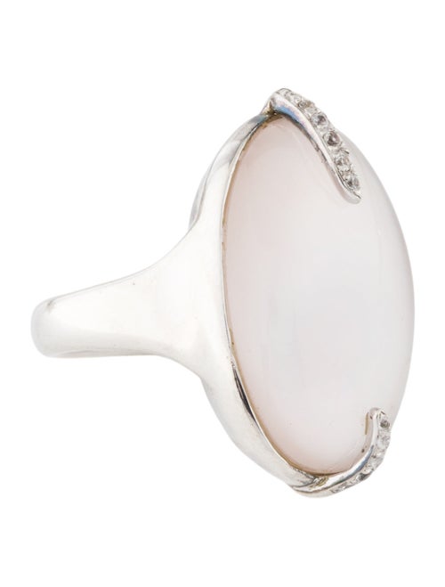 Gabriel & Co. Mother of Pearl, Quartz Doublet & Sapphire Cocktail Ring