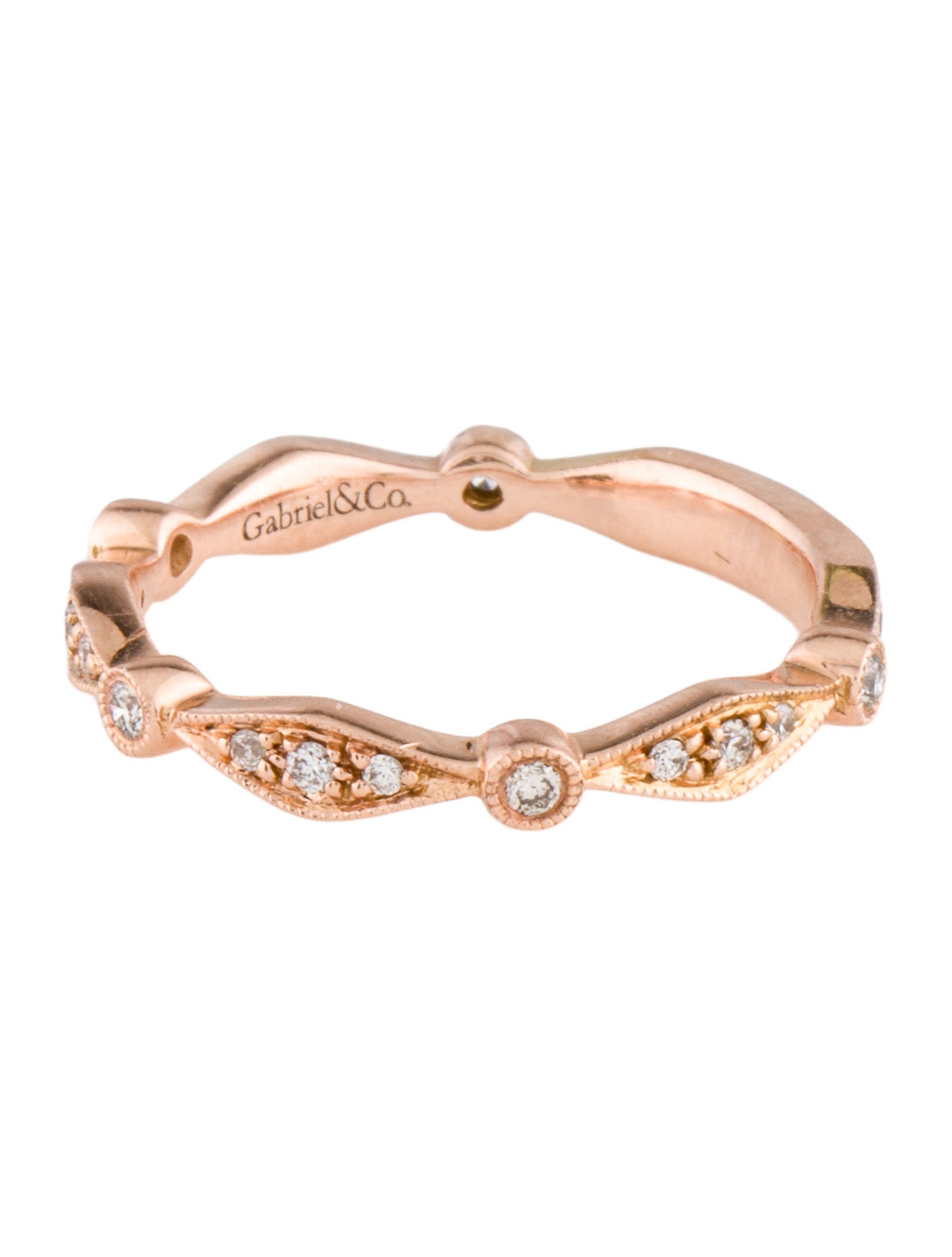 Gabriel & Co. 14K Diamond Band