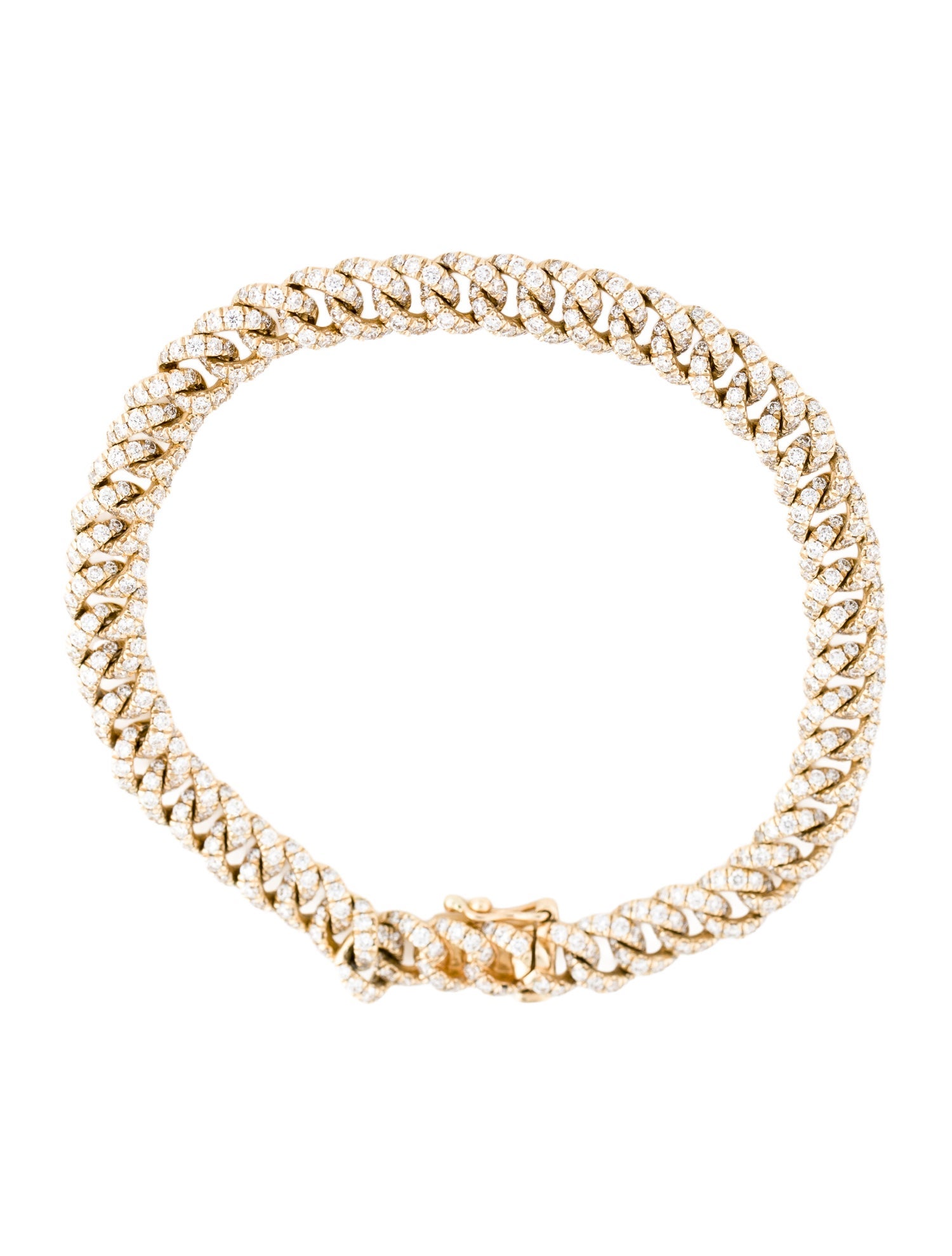 Gabriel & Co. 14K 2.47ctw Diamond Link Tennis Bracelet