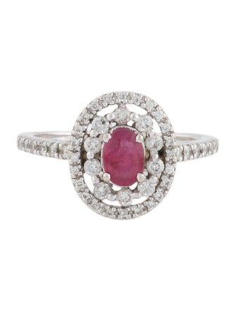 Gabriel & Co. 14K Ruby & Diamond Ring