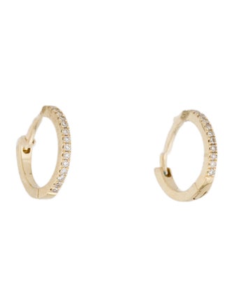 Gabriel & Co. 14K Diamond Huggie Earrings