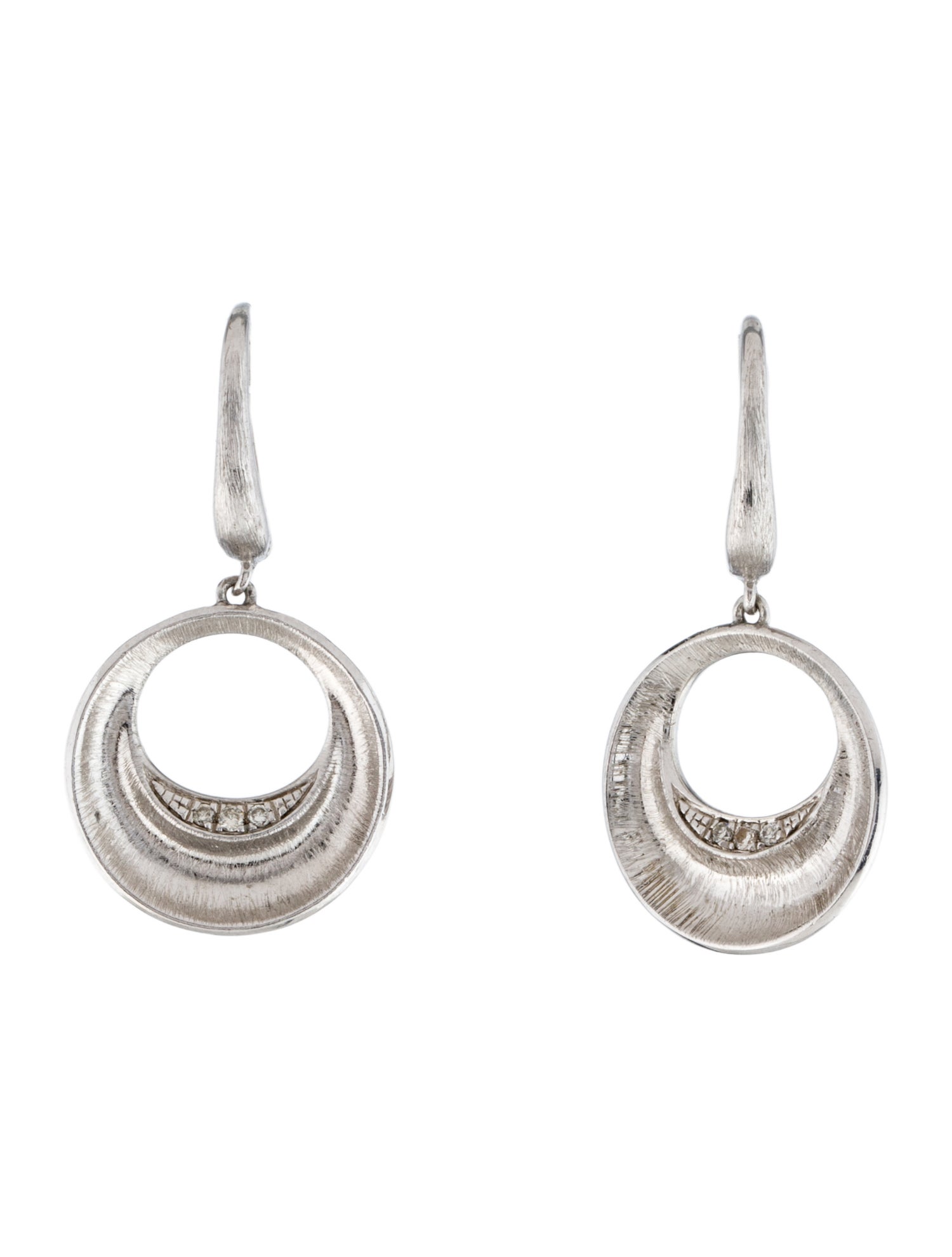 Gabriel & Co. Diamond Circle Drop Earrings