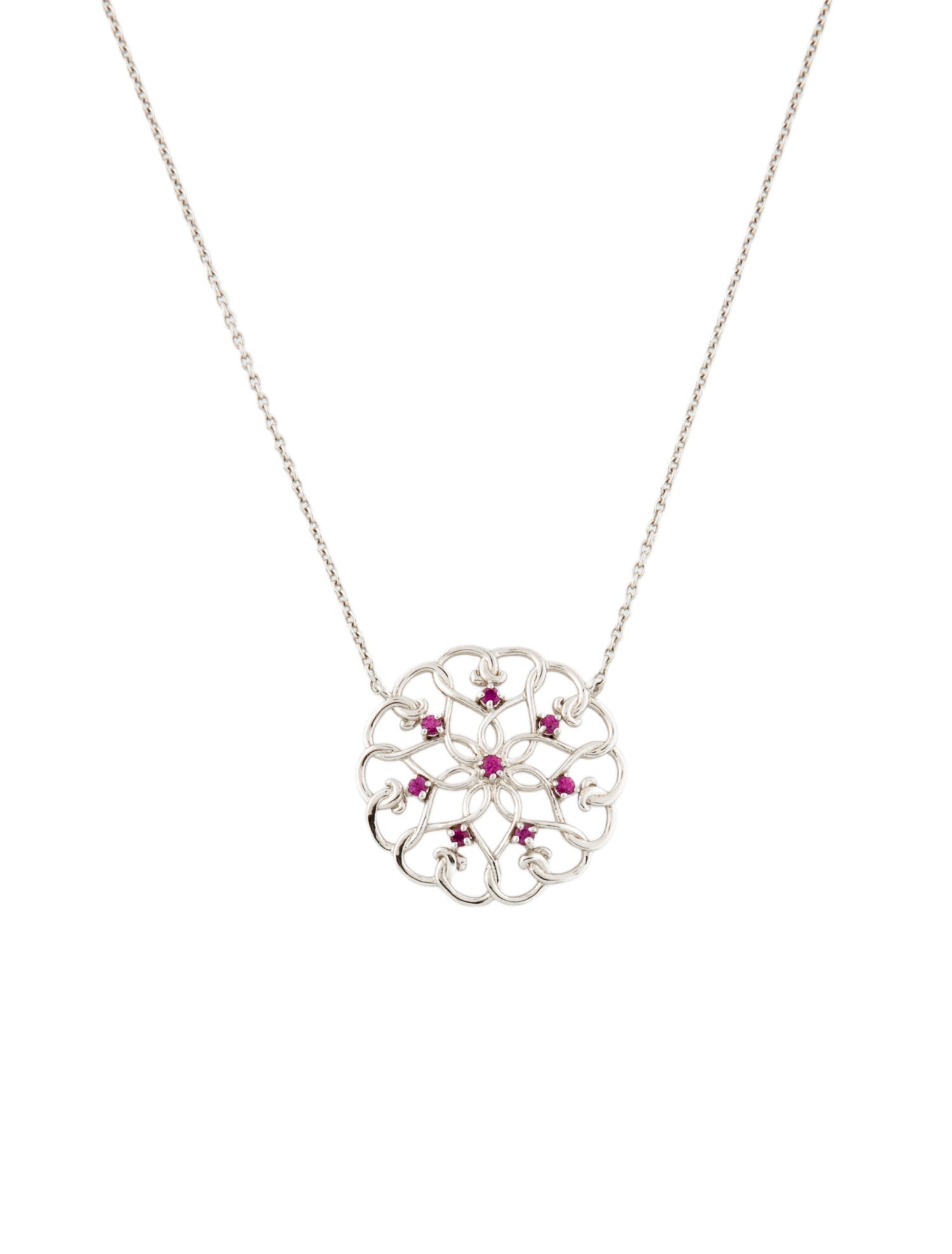 Gabriel & Co. Ruby Pendant Necklace