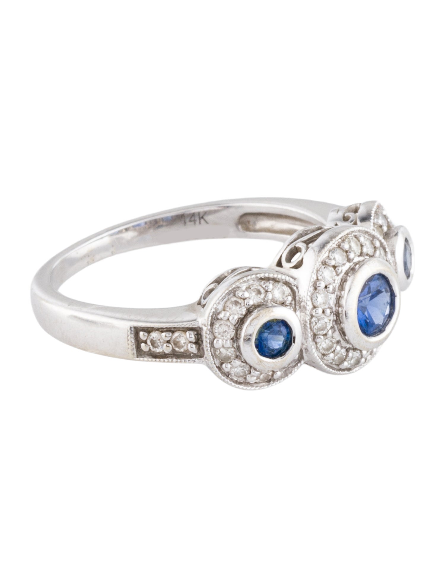 Gabriel & Co. 14K Sapphire & Diamond Cocktail Ring
